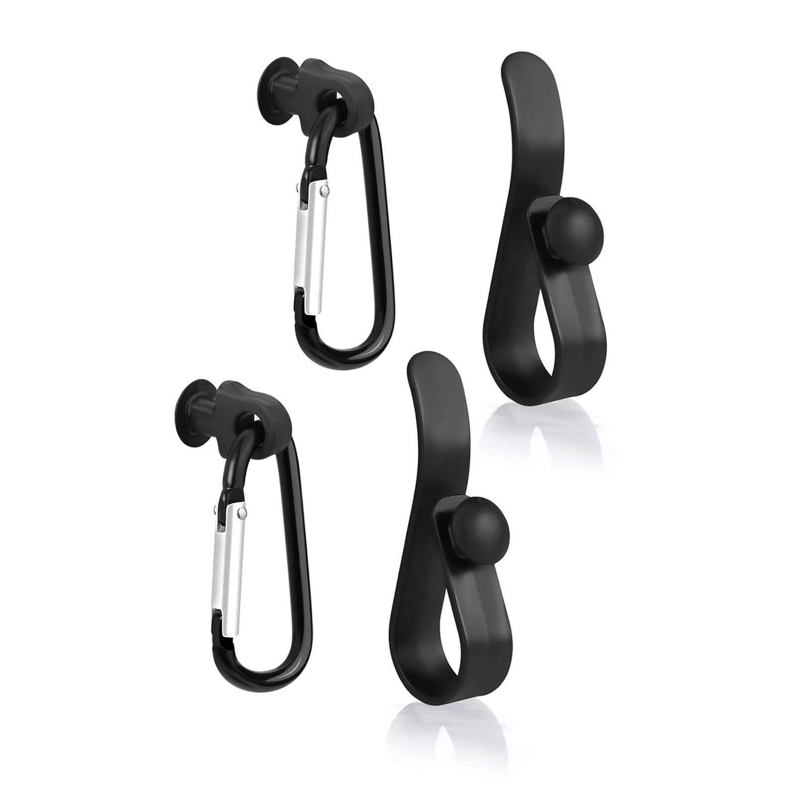 Msioytog Of 4 Multifunctional Metal Accessories Hanging Hooks Charm for Hole Bags Enhancing Convenience and Organization Easy Install Carabiners