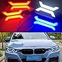Car sticker New LED X-Type Light,M4 Style Angel Eyes Light for bmw Headlight Angel Eyes Retrofit Running Lamp DRL For BMW M4 F35 (Blue light，X-Type)