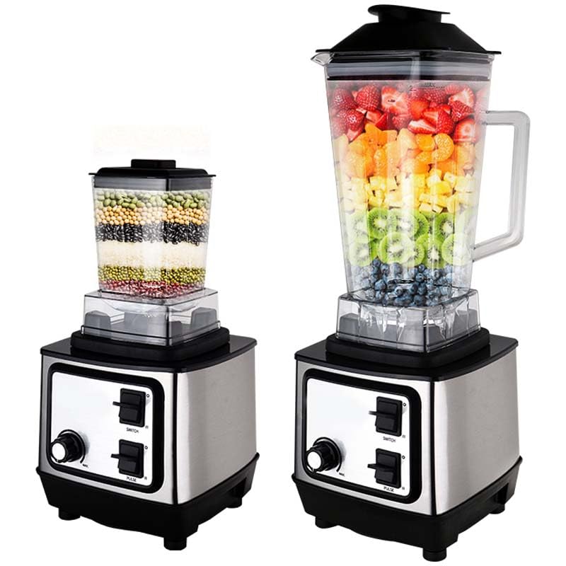 SC-2255 Multi-Purpose Juicer and Mixer, 2-in-1 Professional Blender and Food Processor, Silver Coat, for Commercial Kitchens