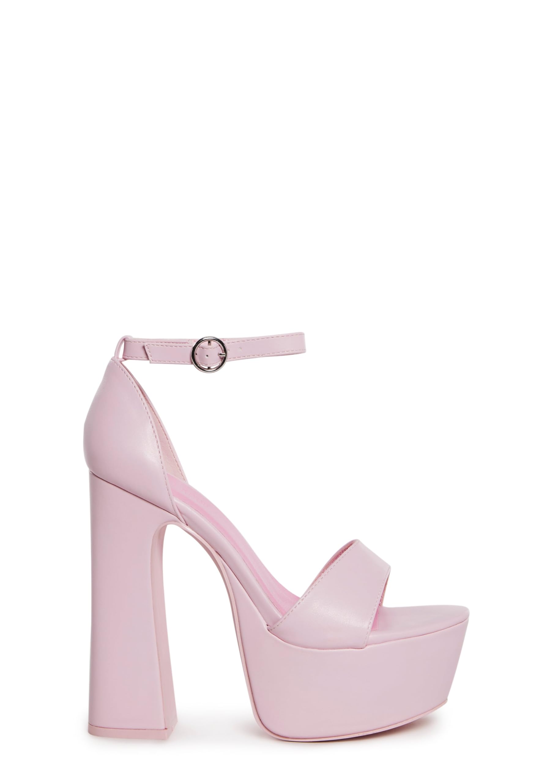 Dolls Kill Holy Revelation Pure Platform Heels by Current Mood – Vegan Leather Peep Toe Heels for Bold Confidence
