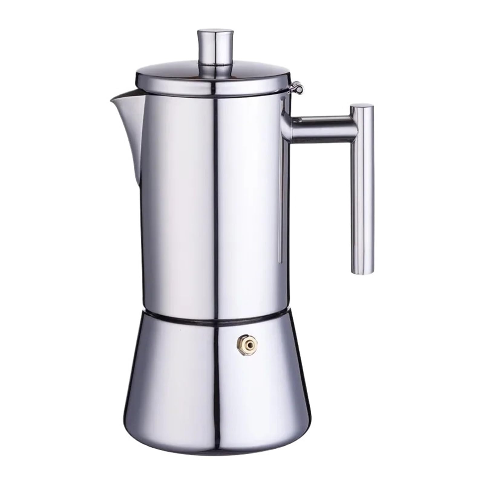 Generico Caffettiera Moka Addensante in Acciaio Inox 6 Tazze