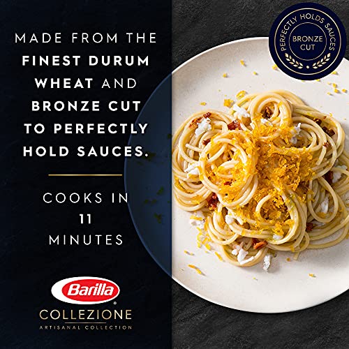 Barilla Collezione Spaghetti Pasta, 16 Oz. Box (Pack Of 20) - 8 Servings Per Box - Pantry Friendly Artisanal Pasta - Non-Gmo, All Natural Ingredients, No Preservatives #TOP2