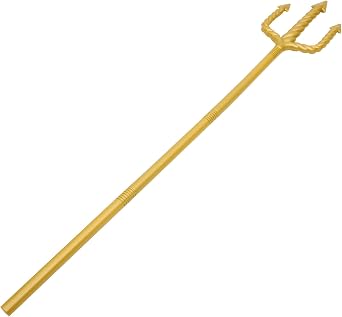 Didiseaon Devil Trident Prop Demon Fork Simulation Trident for Halloween Carnival Theme Party Cosplay Supplies