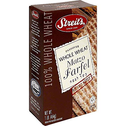 Streit's Passover Whole Wheat Matzo Farfel Kosher For Passover 16 oz. Pack of 2
