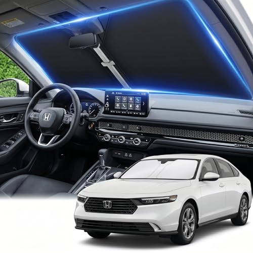 for Honda Accord 2023 2024 2025 2026 Windshield Sun Shade - Foldable Front Window Shade Windshield...