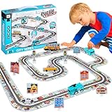 【Sviluppo delle capacità】 Il nostro piste macchinine per bambini sfida il pensiero logico e lo sviluppo delle capacità di tuo figlio quando crea tracce e scene diverse. Questo pista montessori coltiva anche la loro immaginazione e incoraggia la loro creatività.