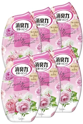 消臭力 [まとめ買い] 玄関 リビング 部屋用 置き型 ラブリーブーケ 400mL×6個 お部屋の消臭力 部屋 寝室 消臭剤 消臭 芳香剤