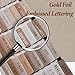 UPAFEXXI-Laminated Bible Tabs (Gold Foil Embossed Lettering), Bible Tabs for Women and Men, Reposition Large Print Stickers, Easy to Read and Apply, 80Chapters Labels for Easy Navigation(Cappuccino)