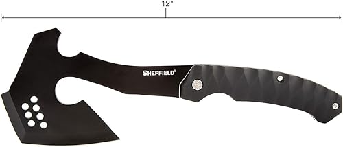 Miniatura 2 de Sheffield 12153 Standoff Tactical Tomahawk con funda, hacha de supervivencia ligera, hacha de supervivencia para acampar, hachas de mano, hacha de