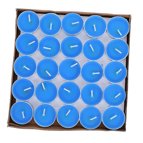 Bougies chauffe-plat en cire bleue de qualité supérieure lot de 50