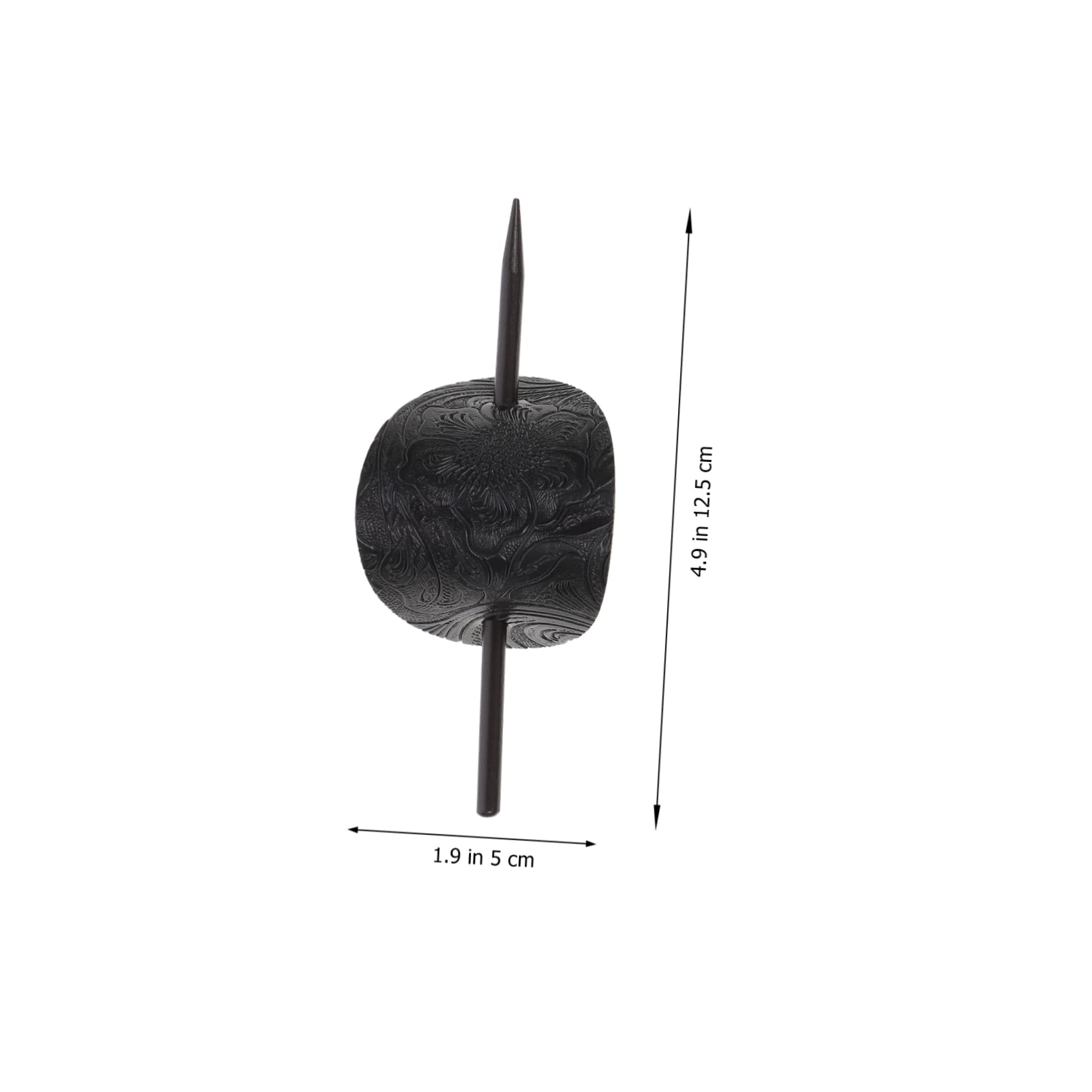 DOITOOL 12 Pasadores De Horquilla De Cuero Para Cabello Pasadores De Cuero Para El Cabello Clip Para Moño Soportes De Metal Adornos Para El Cabello Para Mujeres Horquillas Para