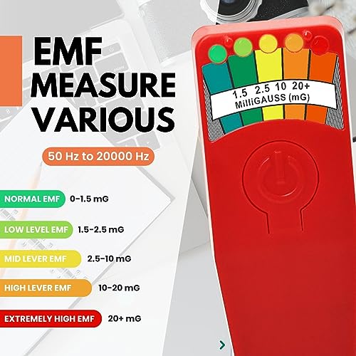Image of New Upgraded Red Ghost Hunting Equipment EMF Meter Magnetic Field Detector Spirit Box Paranormal Equipment