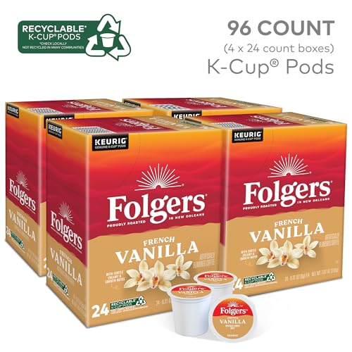 Image of Folgers Vanilla Biscotti Flavored Coffee, 96 Keurig K-Cup Pods