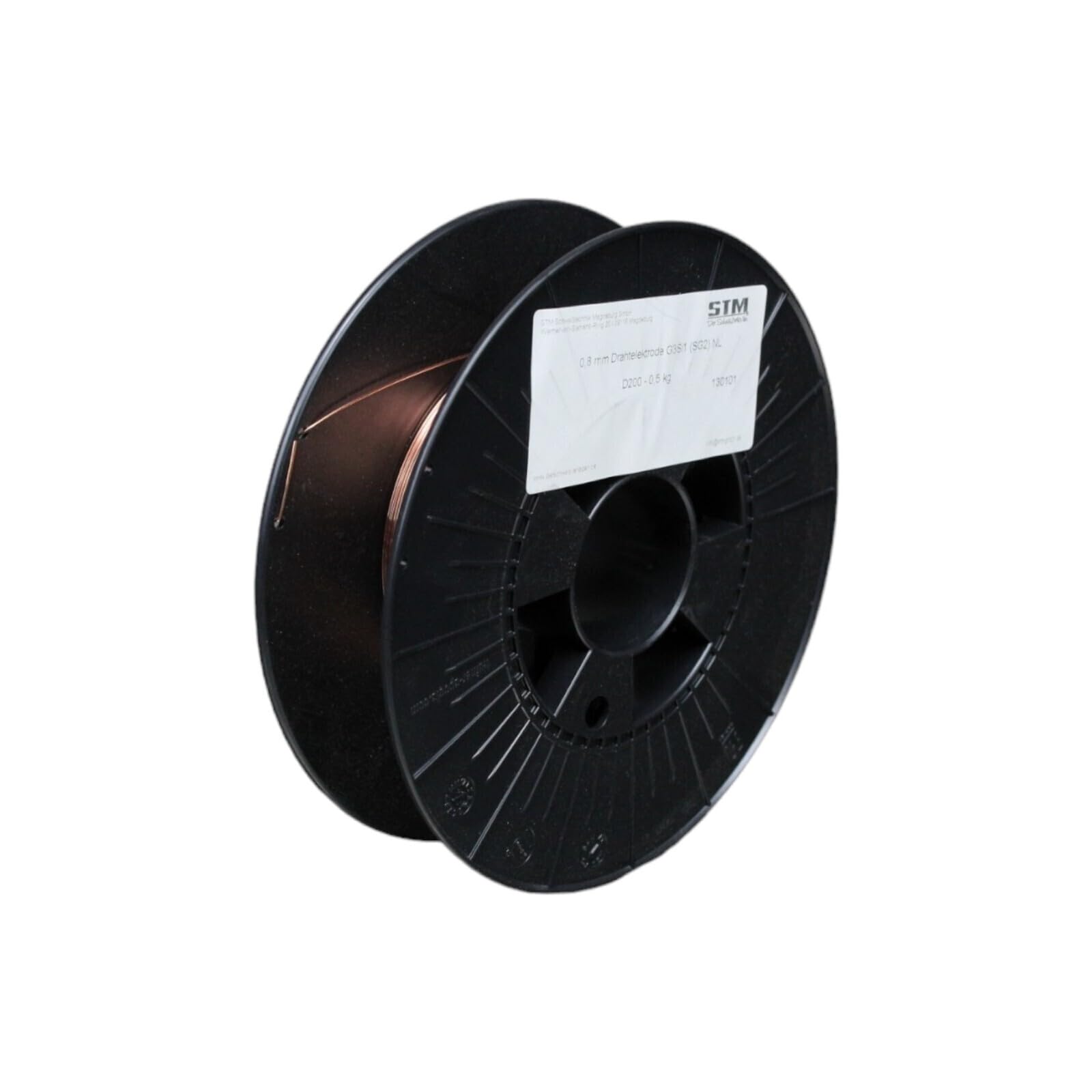 STM Schweißtechnik Schweißdraht 0,8 mm SG2 CO2 MIG/MAG 0,5 kg D200 Spule