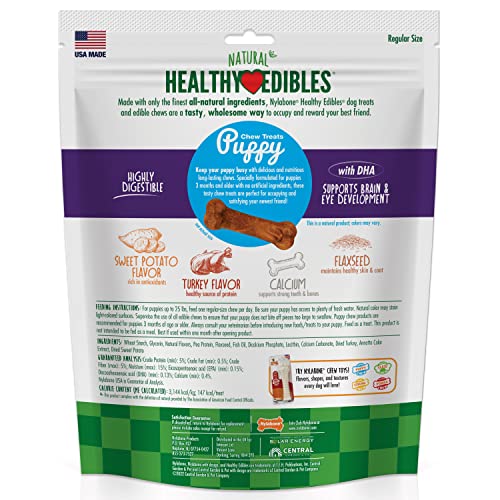 Image of Nylabone Healthy Edibles Puppy Dog Treats, 8 Count