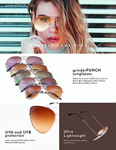 grinderPUNCH Retro Classic Aviators Colorful Gradient Sunglasses2