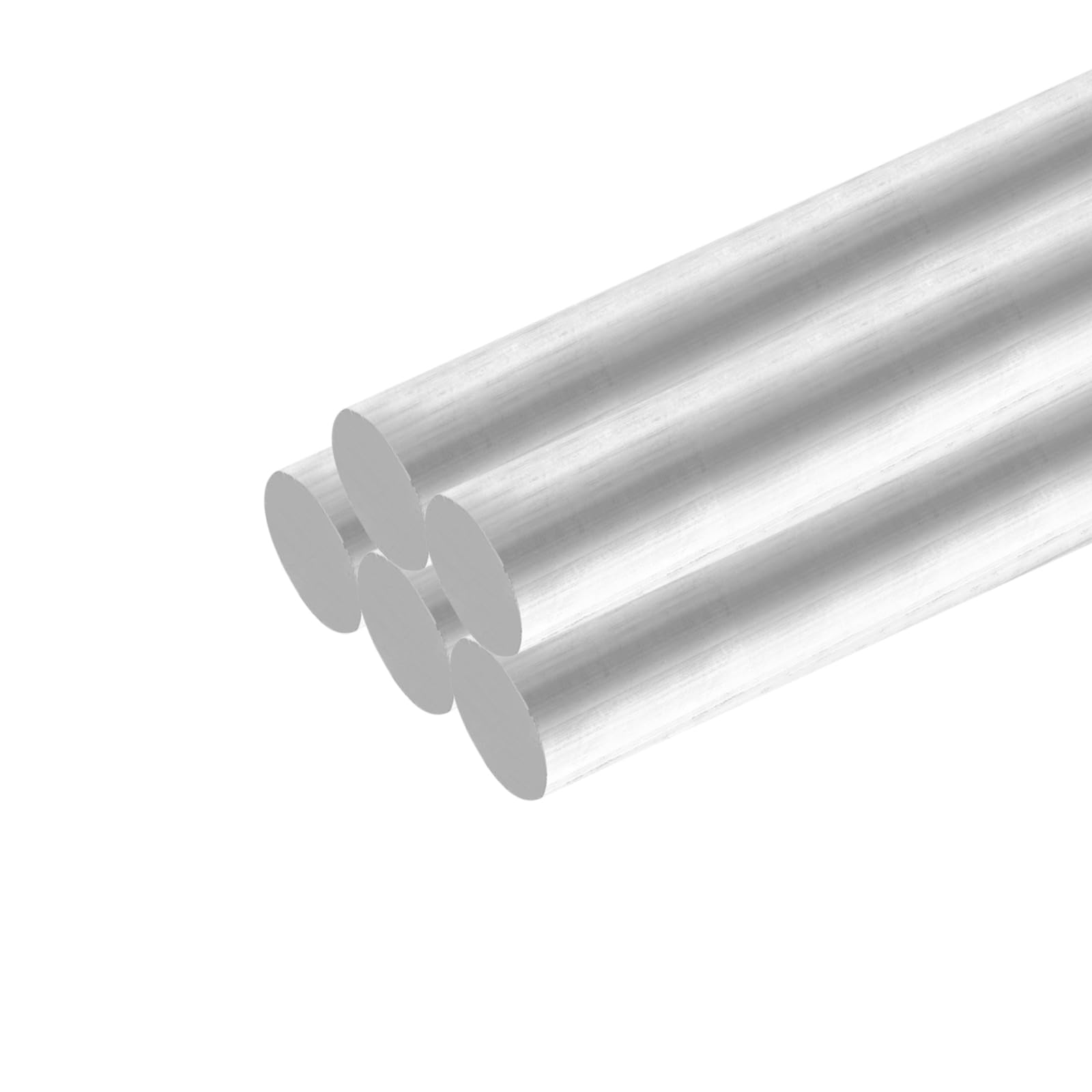 QUARKZMAN Alu-Rundstab 6mm X 300mm – 2 Stück, Massiv, Für Drehbank, Modellbau & DIY