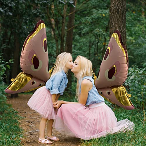 47'' Huge Butterfly Balloons Butterfly Wings Balloon Strap Butterfly Design For Women Kids Funny Party Decorations Butterfly Balloons For Party Mother's Day Gift Birthday Baby Shower Party Supplies #TOP4