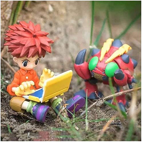 Character Model Toy Gifts Digimon Figure Koushiro 'Izzy' Izumi & Tentomon Figure Anime Figure Action Figure PVC Statue (Color : Default) - Default