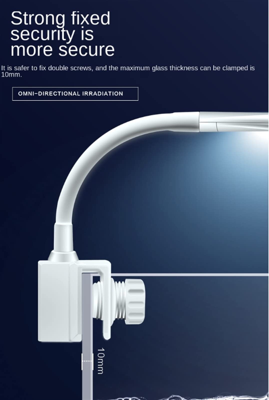 Aquarium LED Lighting Fischtank Aquarium Clip Feuchter Gras Tank Meerwasser Wasser LED Beleuchtung Mini Timer Clip Light Four Zeilen Weitwinkelcliplicht (Size : 69CM)