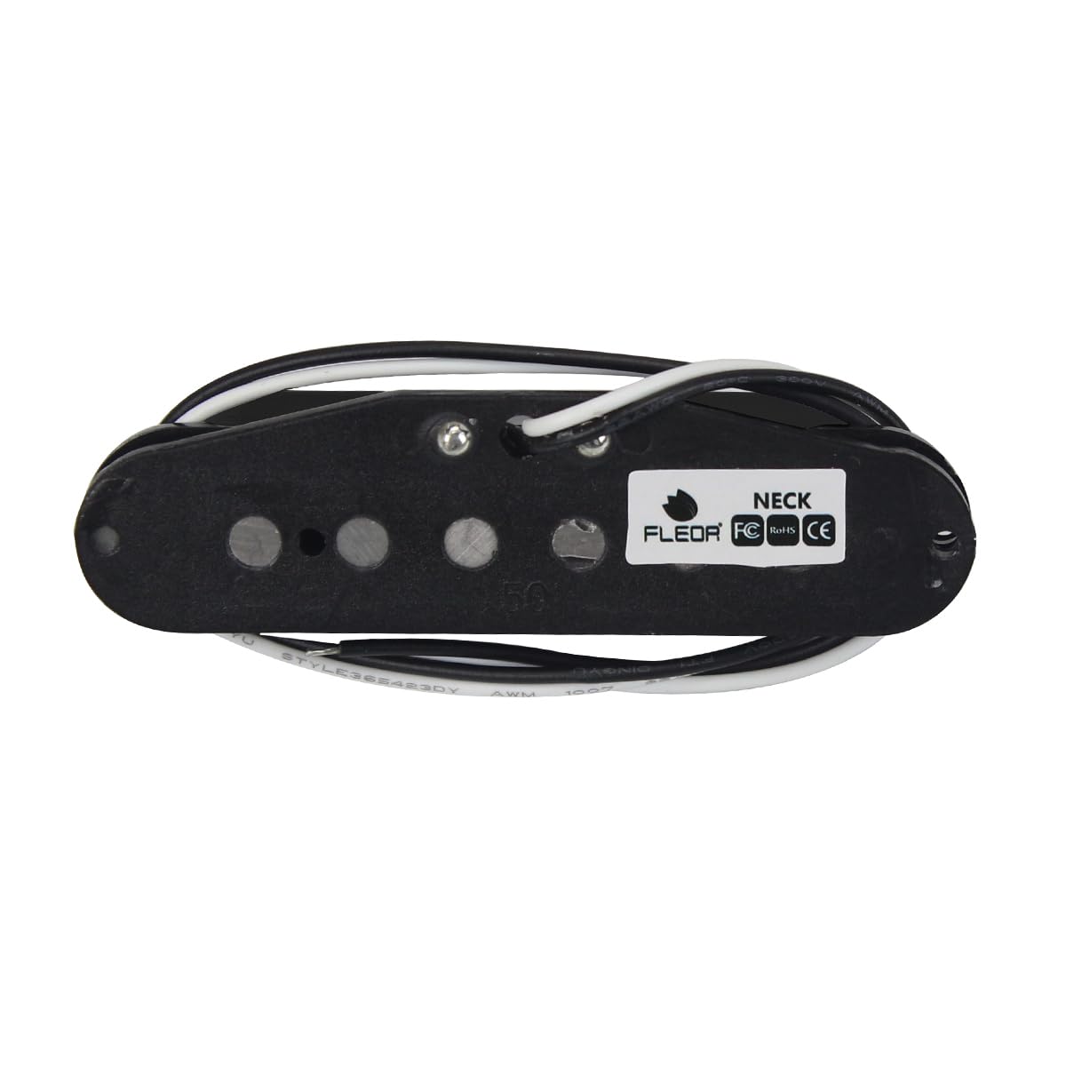 FLEOR Alnico 5 HSS Single-Coil Humbucker Tonabnehmer Set 14-15K Schwarz