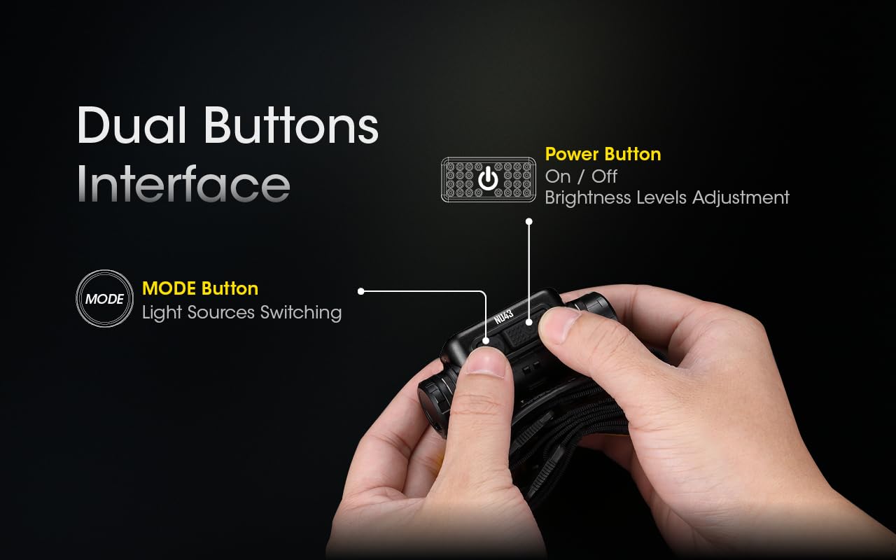 Nitecore NU43-1400 Lumen, USB-C, Entfernungssensor