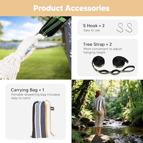 Image of SUNCREAT Hammock with Spreader Bar, Hammock Without Stand, Coffee