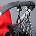 Stroller Hook - 2 Pack of Multi Purpose Hooks - Hanger for Baby Diaper Bags, Groceries, Clothing, Purse - Great Accessory for Mommy When Jogging, Walking or Shopping