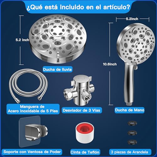 Regadera cuadrada con teléfono 17 Imagen adicional