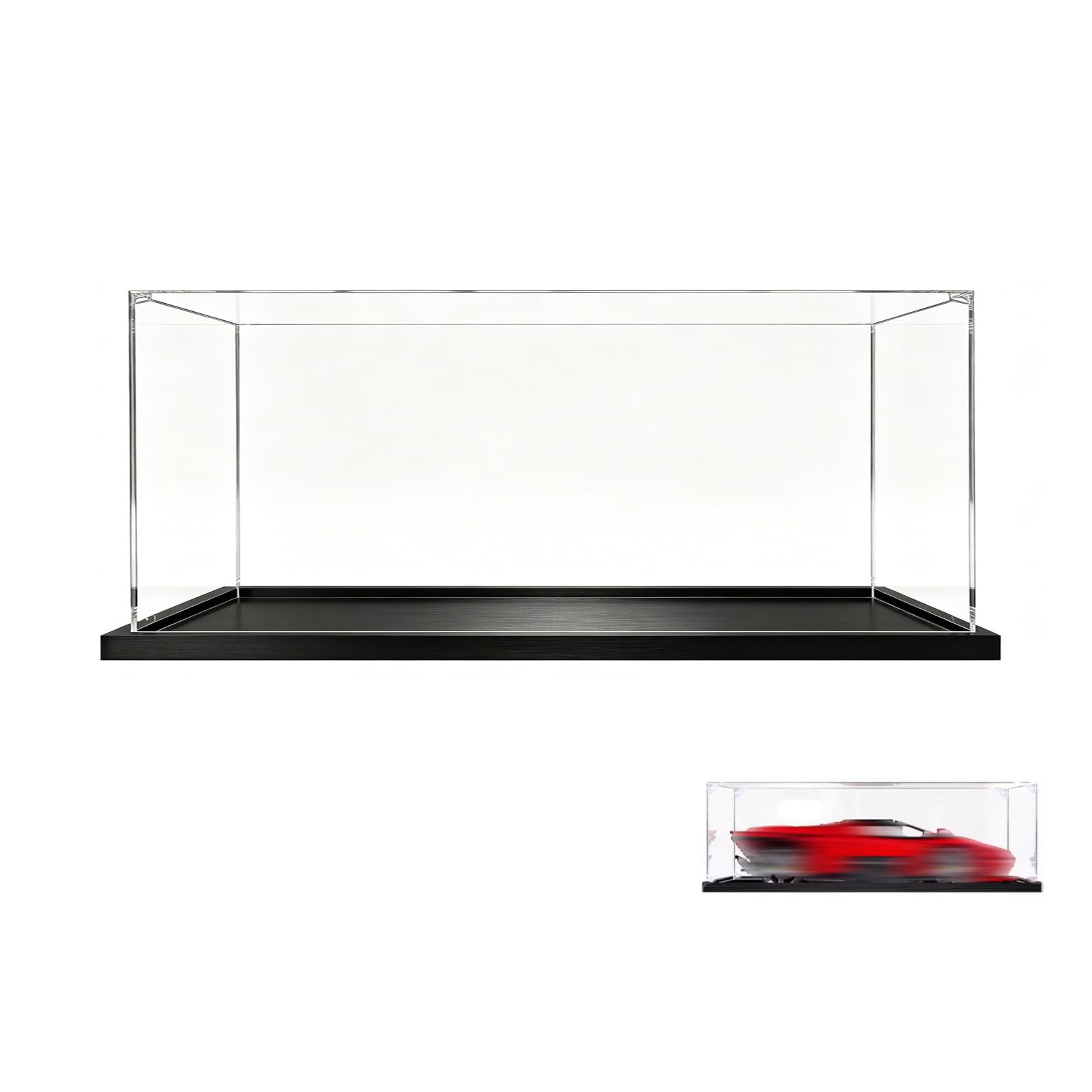 Acrylic Display Case Compatible with Lego 42143 Racing Car Model, Dustproof Transparent Storage Box, Compatible with Lego 42143 (Model Not Included) (2mm)