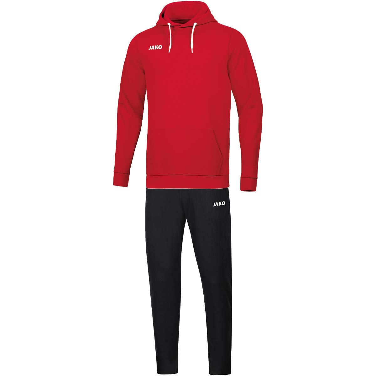 JAKO Men's Base Hooded Sweatshirt Jogging Suit Red 4XL