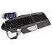 Saitek Mad Catz STRIKE7 Modular RGB Backlit Gaming Keyboard with Customizable Metal Frame, 24 Programmable Macros, and LCD Touchscreen