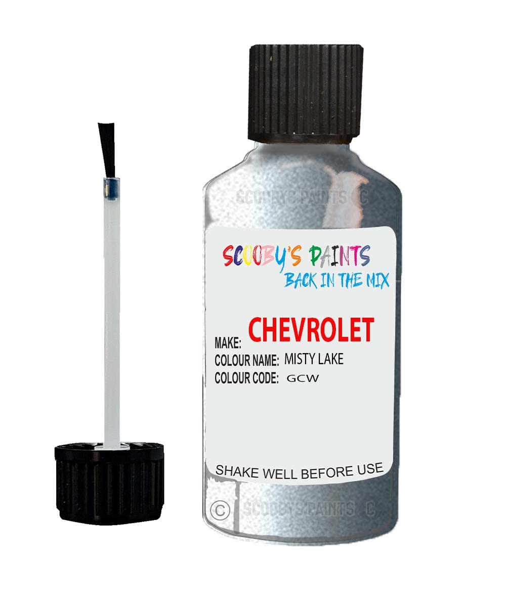Scoobys Paints Back In The Mix Misty Lake Touch Up Paint For Chevrolet Gcw Metallic