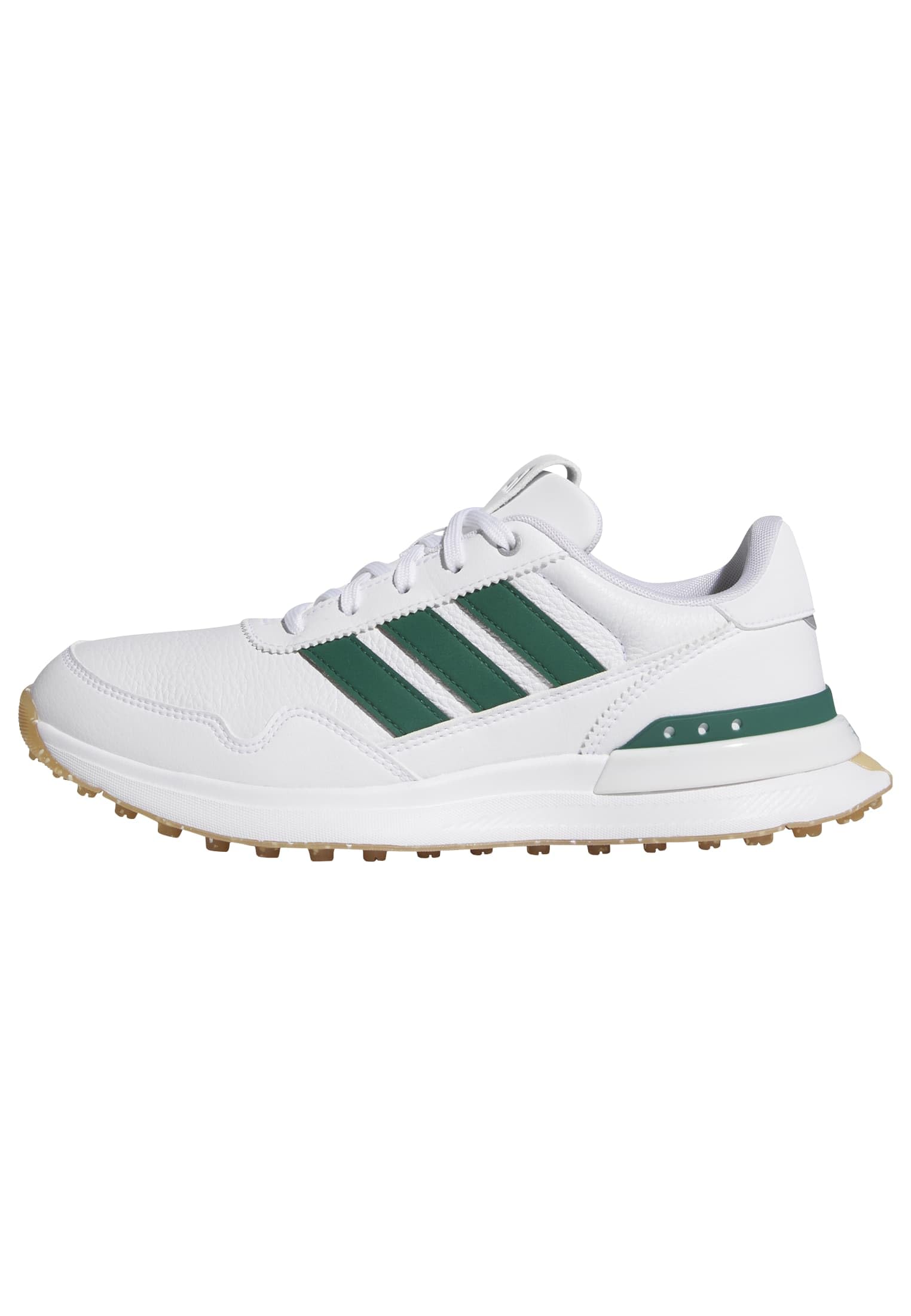 adidas Women's S2G 26 Leather Spikeless Golf Shoe, FTWR White/Collegiate Green/Gum M2, 7.5 UK
