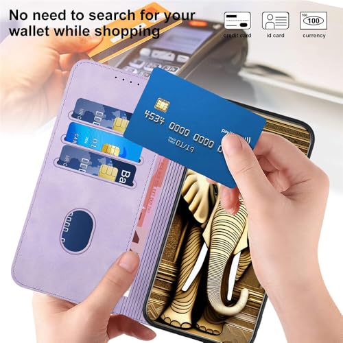 Étui iPhone 16 Plus violet rabat cuir protège écran des chutes motif