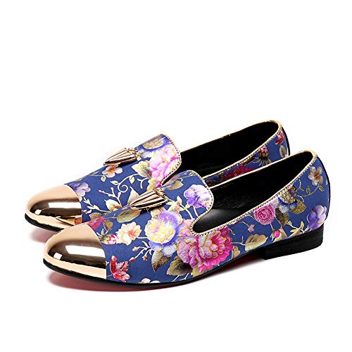 Oxford for Man Formal Shoes Slip On Genuine Leather Luxury Metaldecor Delicate Printing Fashionable Metal Toe Men's Leather Shoes4