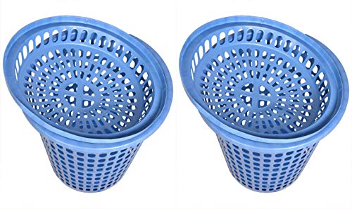 Image of Plastic Laundry Basket /Bag, 17x17x21 inch, 50L, Blue, Set of 2