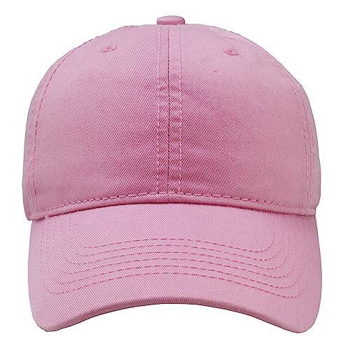 Image of Gelante Cotton Twill Washed Unstructure Baseball Cap - Adjustable Blank Hat for Men Women - Wholesale Bulk Lot of 6 Pack