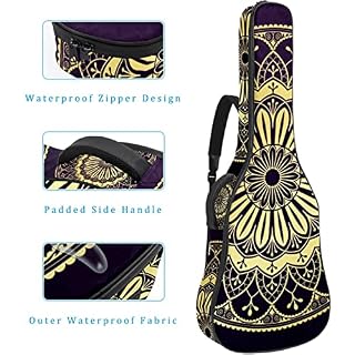 Housse de transport étanche pour guitare avec bandoulière réglable Motif mandala floral géométrique, Multicolore 01., 42… - Les Beatles, Paul McCartney, John Lennon, RIngo Starr, George Harrison Housse de transport étanche pour guitare avec bandoulière réglable Motif mandala floral géométrique, Multicolore 01., 42… – Image 4