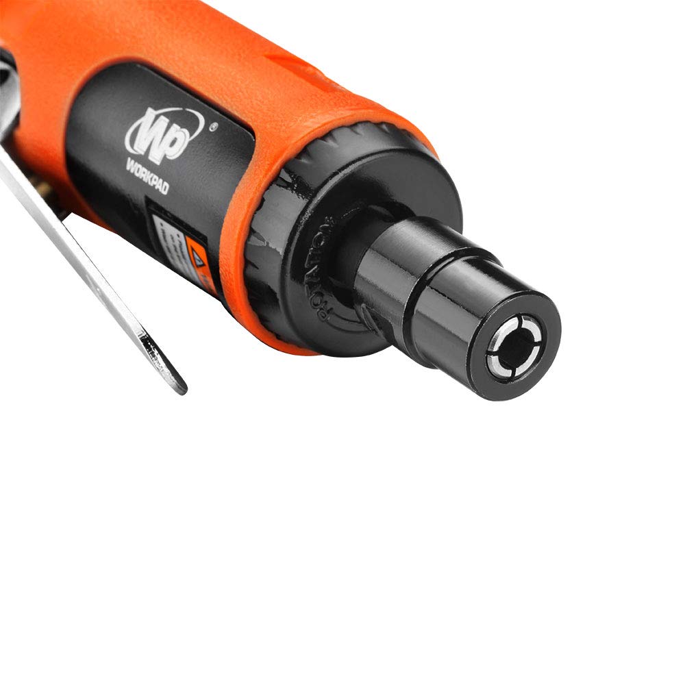 WORKPAD Mini Air Straight Die Grinder, 25000 RPM, Mini Pneumatic Tools, Equipped with 1/4-inch, 1/8-inch collets and 2 wrenches - Image 4