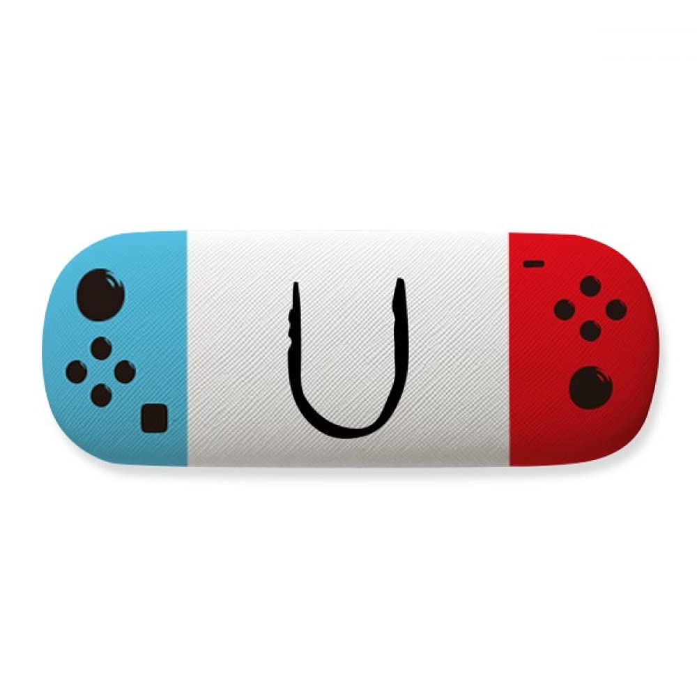 Étui à lunettes de rangement Upsilon alphabet grec noir de qualité - 4