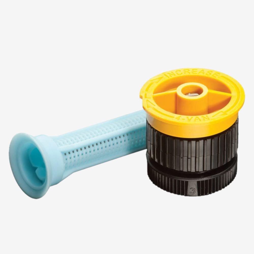 3X Rain-Bird Sprühdüse mit einstellbarem Sektor von 0° bis 360° (4-Van) für Typenreihe 1800 und Uni-Spray Wurfweite 0,9 m - 1,2 m