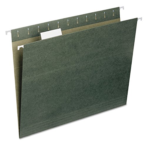 Dossiers suspendus vert Letter rigides avec onglets 1/5 pour classement durable - 5