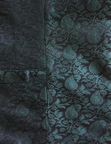 Weste Trachtenweste Loden Trachten Gilet Lodengilet Lodenweste edel Trachtengilet ärmellos Tracht anthrazit dunkelgrau Brokat Stecktuch Fest Musik Anlass Hochzeit, Größe:66, Farbe:grün