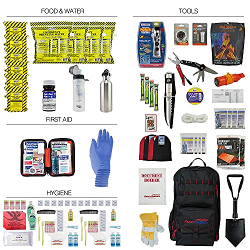Ready America 70452 72 Hour Elite Emergency Kit, 4-Person, 3-Day Backpack, Includes First Aid Kit, Survival Blanket thumb #5