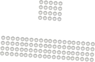 LALAFINA 100 Peças Fichário De Buraco De Cogumelo Fichário De 3 Argolas Fichário De 1 Polegada Fichário De Metal Anéis De Pressão Anéis De Fichário Anéis De Plástico Anéis De Livro