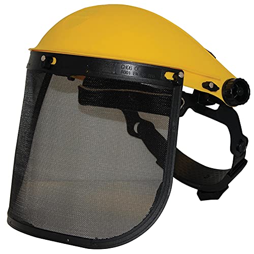 Dapetz ® Mesh Safety Visor - Mesh Features Single Point Ratchet Adjustment Chainsaw Safety Helmet with Mesh Visor, Impact Resistant Comfortable Hard Hat Safety Protection Equipment