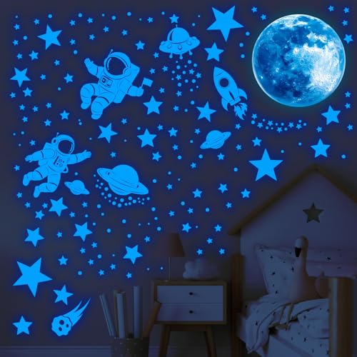 DECOWALL GDS3-8088 Glow in The Dark Wall Stickers Stars Kids Bedroom Nursery...