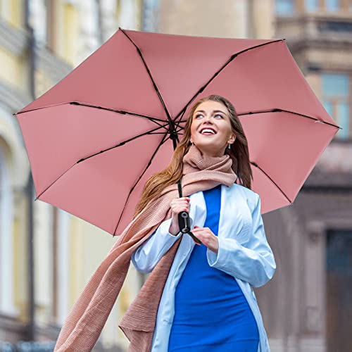 Image of G4Free UPF 50+ UV Protection Large Travel Umbrella 46 Inch Auto Open Close Windproof Sun Blocking Umbrella