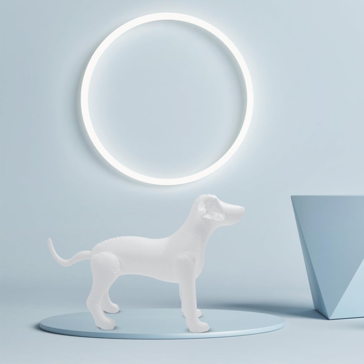 iplusmile Mannequin gonflable pour chien: Chien gonflable en PVC pour l'affichage de vêtements de chien